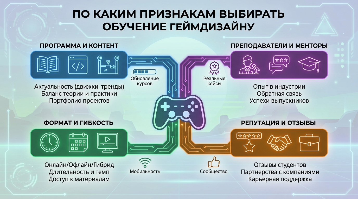 По каким признакам выбирать обучение геймдизайну